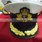 UK Navy Captain Officer Peaked Cap, Royal Peaked Caps thumbnail-1