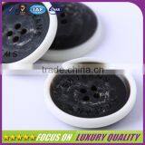 White Circle Decoration With Bufflo Horn Button for Coat thumbnail-3