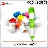 Pill Ball Point Pen Telescopic Vitamin Capsule Ballpen Stationery