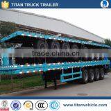 Heavy Duty 4 Axle 3 Axle 20ft 40ft Container Flatbed Semi Trailers for Sale thumbnail-3