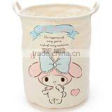 Foldable Laundry Basket Cotton Linen Toys Bin Basket Household Storage Organizer Cartoon Bottle thumbnail-2