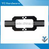 Small Black Powder Coated Metal Bracket for Equipment thumbnail-3