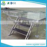 Lowest Price 4ft by 4ft Temper Glass Stage Steady Stage for Sale thumbnail-3