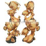 Aquatic Marine Ocean Fishes Wood Resin thumbnail-1