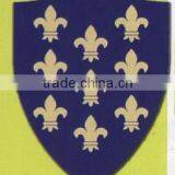 Skull Metal Plaque Embossed Wooden Wall Shield thumbnail-3