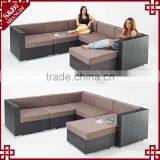 Artistic Vogue Furniture L Shape Patio Rattan Sofa thumbnail-1