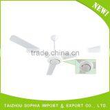 Factory Directly Provide White Ceiling Fan With High Rpm thumbnail-3