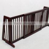 3 Panels Extended Wooden Pet Gate Dog Fence thumbnail-3