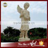 Lovely Girl Angel Statue in Marble thumbnail-1