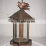 Antique Bird Feeder for Garden,Copper Material Metal Bird Feeder,Metal Bird Houses thumbnail-1