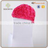 Half Back Rosette Chair Cover for Wedding thumbnail-5