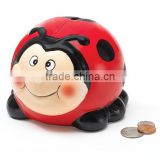 custom plastic pvc Ladybug Lady Bug Piggy Bank Great Gift,customized plastic ladybug kids piggy bank