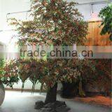 Home Garden Decoration 100cm to 1000cm Height Artificial Indoor Live Plastic Ficus Red With Green Big Pine Tree EZLS05 1014 thumbnail-2