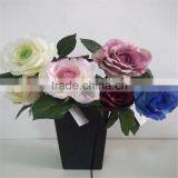 SJ20170031 Colorful Artificial Silk Flower Rose Bud thumbnail-5