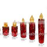 Chinese Cheap Fiber Glass Christmas Decorative Candle Light for Holiday Products thumbnail-2