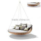 Round Rattan Outdoor Bed Outdoor Swing thumbnail-6