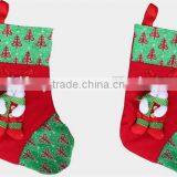 New 2017 New Funny Bulk Stitched Applique Bear Snowman Fabric Bucilla Sock Kit Wool Felt Patchwork Christmas Socks for Sale