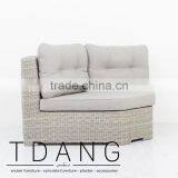 Sedona Wicker Bench Corner - Outdoor Poly Rattan Furniture thumbnail-2