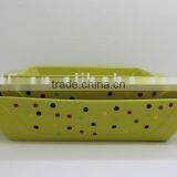 Colorful Rectangle Wholesale Ceramic Bakeware Sets thumbnail-1