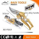 High Quality Zinc Alloy Handle Garden Pruning Shear With Sharp Blade thumbnail-2
