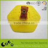 Hot Sell Cute Bear Style Silicone Cup Lid/coffee Mug Cover