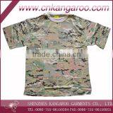 100% Multicam Camouflage Short Sleeve Military T-shirt thumbnail-1