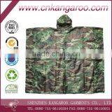 High Quality Outdoor Military Camouflage Rain Poncho thumbnail-1