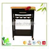 Hot bamboo service dining trolley