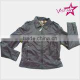 OEM Custom PU Jacket Quality Leather Jacket Women PU Jacket thumbnail-1