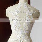 Wholesale Exquisite Bridal Lace Applique Embroidery Lace White Applique thumbnail-6