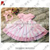 Wholesale Boutique Pink Striped Shift Dress Summer Girls Dress thumbnail-4