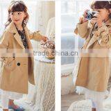 Zm35783a Children's Boutique Clothing Latest Design Girls Trench Coat thumbnail-5