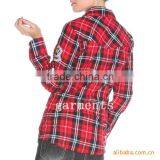 Big Check Flannel Cheap Shirt for Young Ladies thumbnail-1