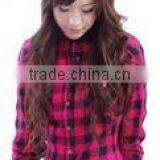 New Wholesale Fashion Comfortable Long Sleeve Plaid Flannel Shirt With Button Down thumbnail-5