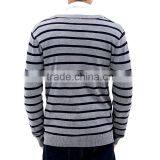 V-neck Long-sleeve Knitted Cotton Material Knitted Cardigan Mens Sweater Design thumbnail-3