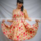 Women Vintage Style Flower Dress thumbnail-1
