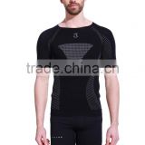 2017 New style Men seamless compression o neck t shirt