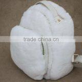 Myfur Fashion Ladies Real Rex Rabbit Fur Backpack Bag Customized Women Bag thumbnail-3
