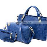 DY0061Z Fashional Snakeskin Ladies pu Bag Set 3pcs Bag Set thumbnail-4