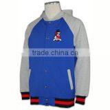 Wholesale High Quality Zip up Hoody Ribbed Cheap Baseball Jackets Australia thumbnail-2