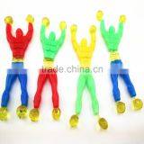 TPR promotion sticky stretchy man toy wall crawler animal toy