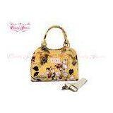 Classical Yellow Womens Tote Bags Ladies Big Handbags With Flower Printed thumbnail-1