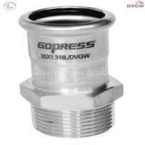 Stainless Steel Press Fitting Male Coupling thumbnail-1