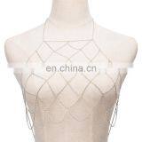 Women Sexy Beach Show Gold Silver Body Jewelry Chain Bra thumbnail-2