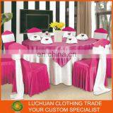 Newest Style Chiffon Ruffled Wedding Chair Cover Sash With Hood thumbnail-1