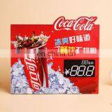 Factory Manufacture Customized Plastic Pvc Stand up Advertising Price Tag/PVC Billboard Recommended Card thumbnail-3