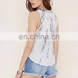 Summer's Exclusive Sexy Looking Girls Rayon Tie & Dye Top With Hand Work thumbnail-3