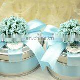 Fancy Flower Metal Wedding Candy Box