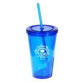 Wholesale Custom Printed Color Logo Clear Plastic Straw Cup With Lid thumbnail-2