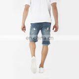 DiZNEW Manufacturers Wholesale Ripped Straight Half Pants Shorts Jeans Men thumbnail-4